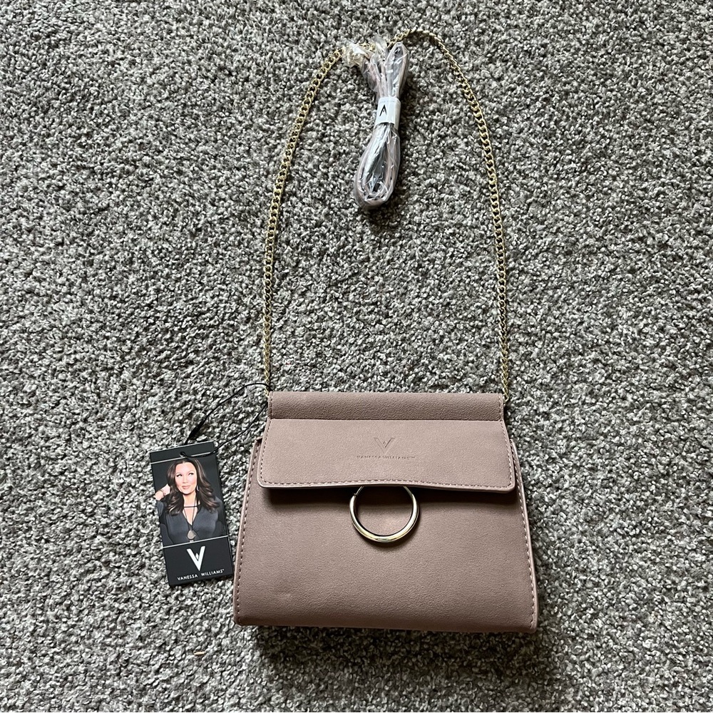 Light brown NWT Vanessa Williams small crossbody purse